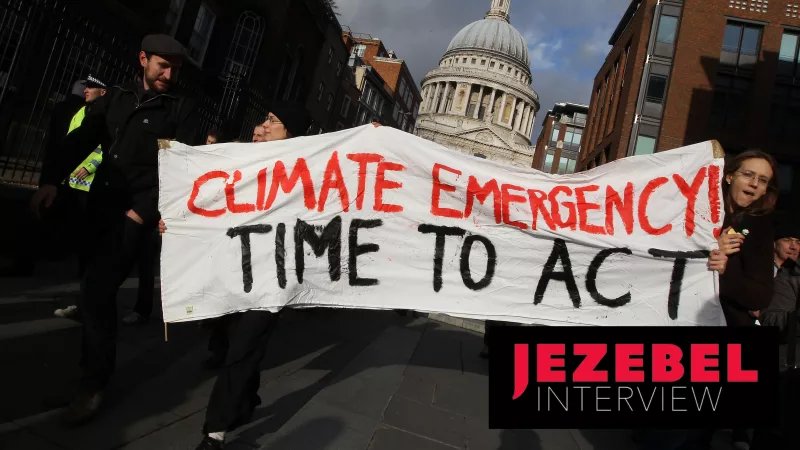 Jezebel's tweet photo. Climate scientist Dr. Sarah Myhre on the peril and possibilities ahead: "We need leadership that is not old and white and male" https://t.co/HnsBKqHP6N https://t.co/ztYDjuQYA2