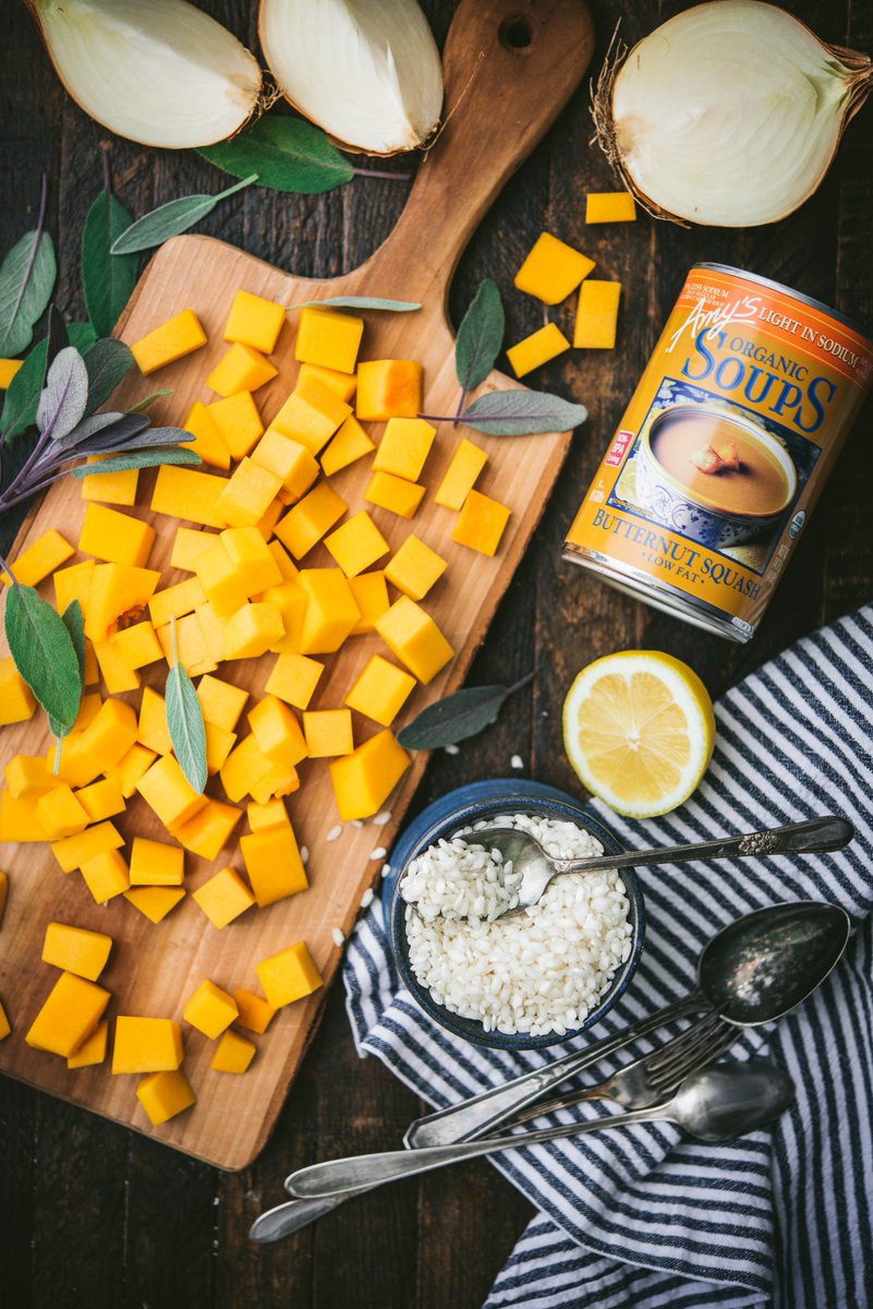 superfoodrunner's tweet photo. Vegan comfort food at its finest: Butternut Squash Sage Risotto with Candied Pumpkin Seeds, starting with @AmysKitchen Organic Butternut Squash Soup! #Sponsored #AmysKitchen #AmysSoups #SoupSeason #StartWithAmys https://t.co/mq0LCRqRLL https://t.co/MKuyXvr6P3