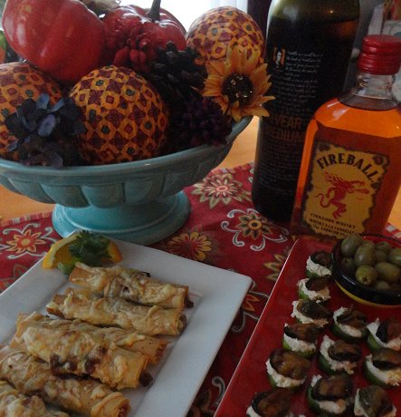 WineyLiz's tweet photo. Enjoyed some terrific cocktails &amp; canapes to celebrate #Thanksgiving2018  last night.  @FireballWhisky  @Bodegas_Alvear Medium dry sherry and @AngosturaHouse bitters...FAB! https://t.co/TrbDc1Imcb