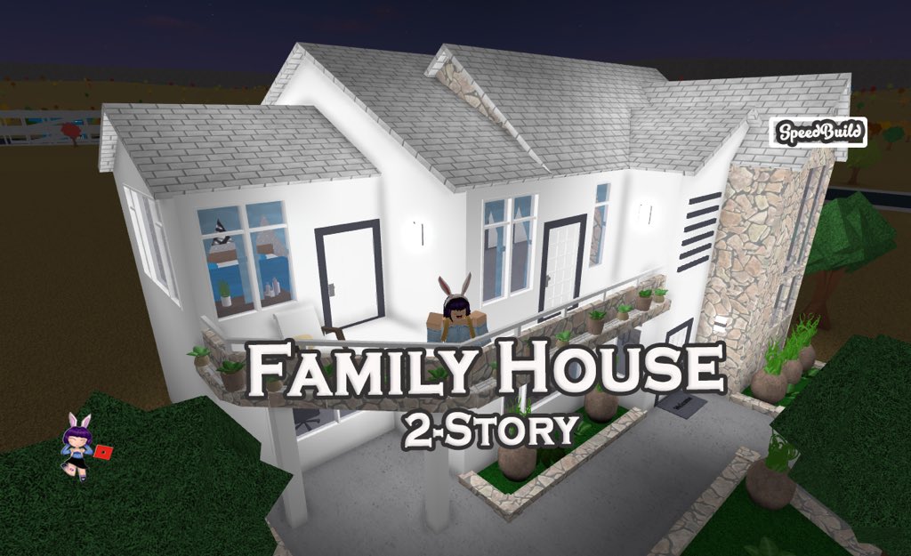Family House Bloxburg One Story House