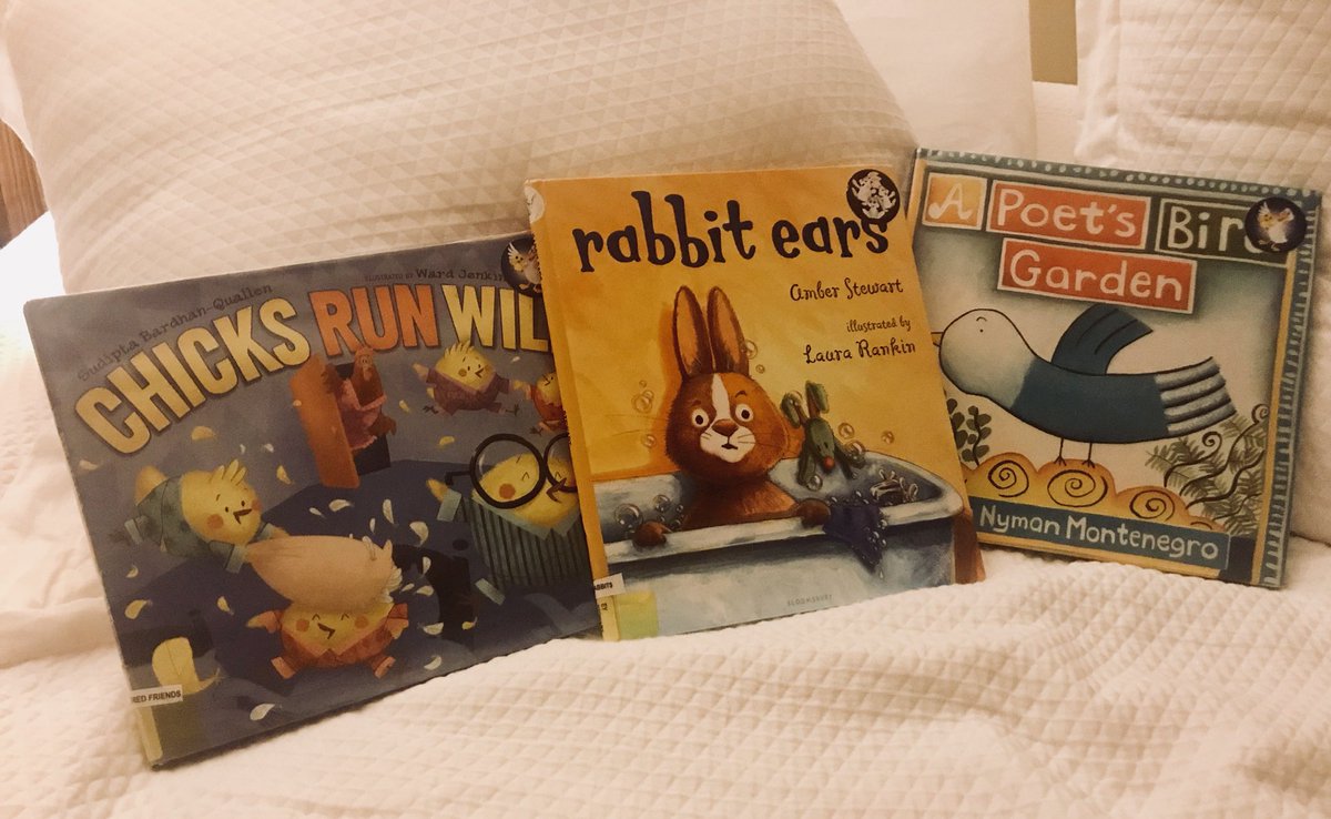 anitraschulte's tweet photo. Bedtime books 💤 @SudiptaBQ @wardomatic @SimonKIDS #AmberStewart #LauraRankin @bloomsburykids #LauraNymanMontenegro @fsgbooks #kidlit #kidlitart https://t.co/DrRVwUmvaB