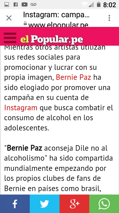 FANSBERNIE_PAZ's tweet photo. Bien por ti @Bernie_Paz mas #DiNoAlAlcoholismo #LikeLaLeyenda @Like_laleyenda #berniepaz https://t.co/m9i68Q7nXP