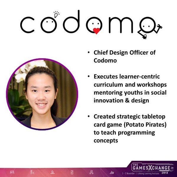 theGamesXchange's tweet photo. Learning coding concepts with a card game? Is that even possible? Well, the team at @Codomosg says YOU can!  Join us at the GamesXchange to hear from them on how their game helps one to learn coding, a potato at a time! #coding #cardgames #seriousgames #edusg #gamebaselearning https://t.co/heJsLhwpVO
