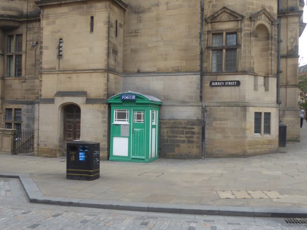 AHaglington's tweet photo. Enjoyed seeing #DoctorWho set in my home city of #SHEFFIELD - complete with the new #SonicScrewdriver made from #SheffieldSteel no less!  My #cutlery making ancestors would be so proud. 

GENUINE SHEFFIELD #TARDIS 
@Sheffield_UK #England #UK 
#scifi #TV @planetscifi https://t.co/b43ZlUSpq1