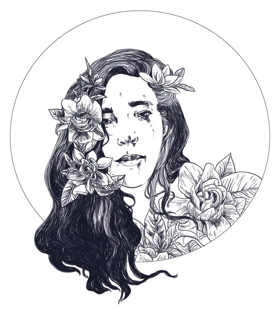 Inktober day 8: Gardenia: Secret Love #inktober <3 