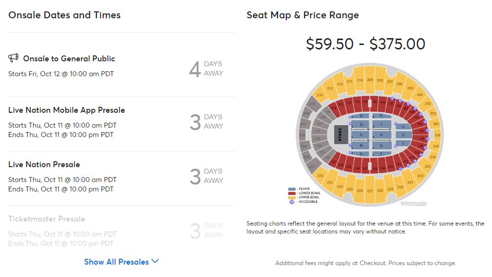 Inglewood Seating Chart