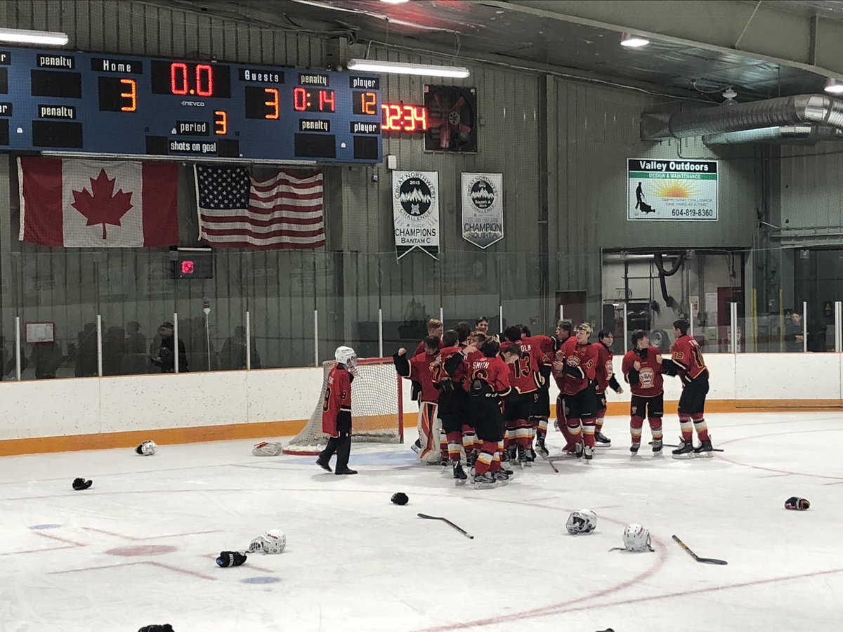 Your 2018 Bantam International Challenge Cup Champions in the Elite Playoffs, Calgary Flames. Congrats!!!!