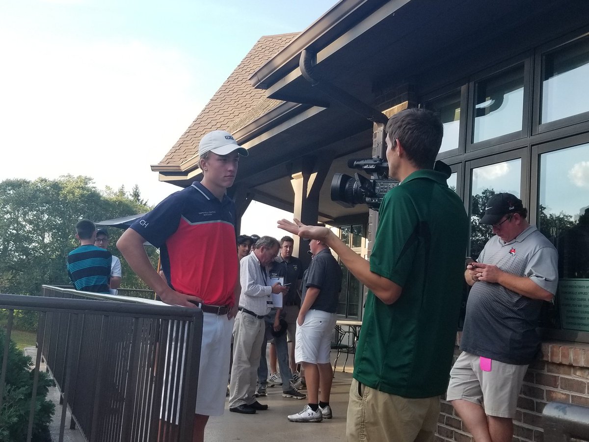 nchsboysgolf's tweet photo. Congratulations to Tyler Schettek as he qualified for the state golf tournament this weekend in Bloomington with a 75. @NCHSRedhawks https://t.co/1gd3SHG36q