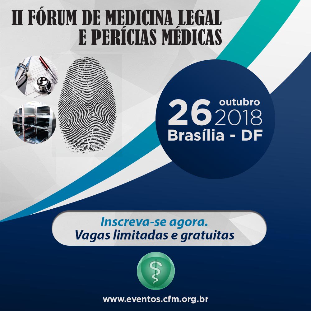medicina_cfm's tweet photo. #EventoCFM | Um dos questionamentos do evento será a "Visão atual dos Institutos Médico-Legais (IMLs) brasileiros e o IML padrão".
Inscreva-se: https://t.co/UA5kS1nIXG
#Evento #Fórum #PeríciasMédicas #Participe https://t.co/eUpWRCcEhM