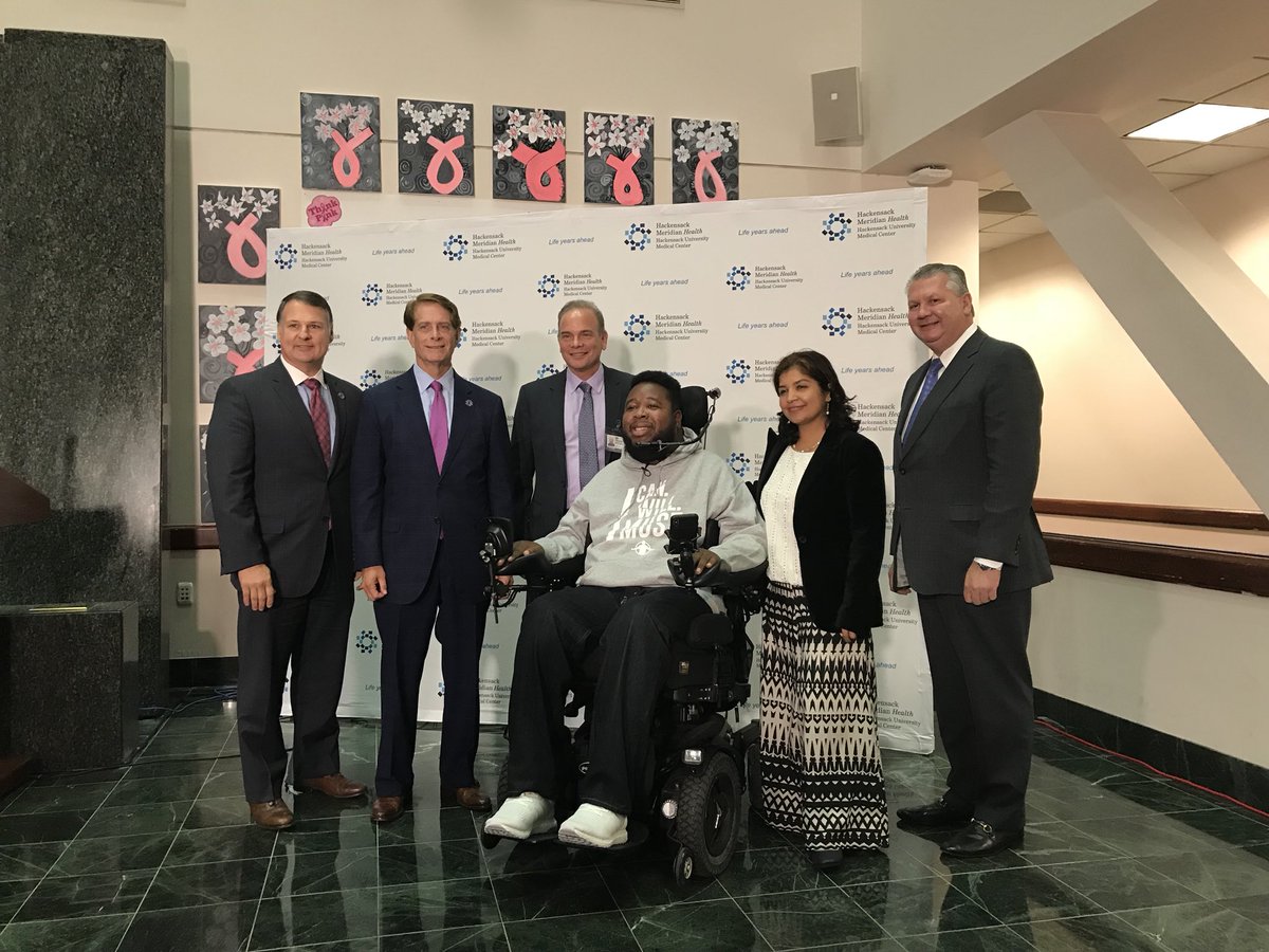 Eric LaGrand’s visit to Hackensack University Medical Center.  Eric you are inspirational!!!