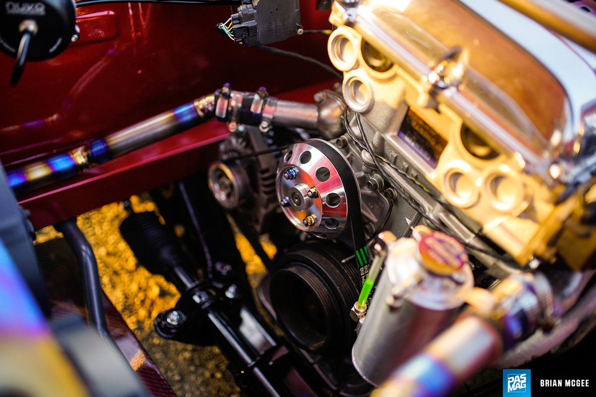PASMAG's tweet photo. One look beneath the hood at the titanium-decorated SR20DET lets us know that things got crazy for Dominic as the build progressed.
https://t.co/gI6NH3yR3O
#pasmag #motormonday #chasingjs #datsun #240z #sr20det #sr20 #tomei #greddy #nukeperformance #rywire #ngk #tial #arp https://t.co/dfQ5i4LqKa