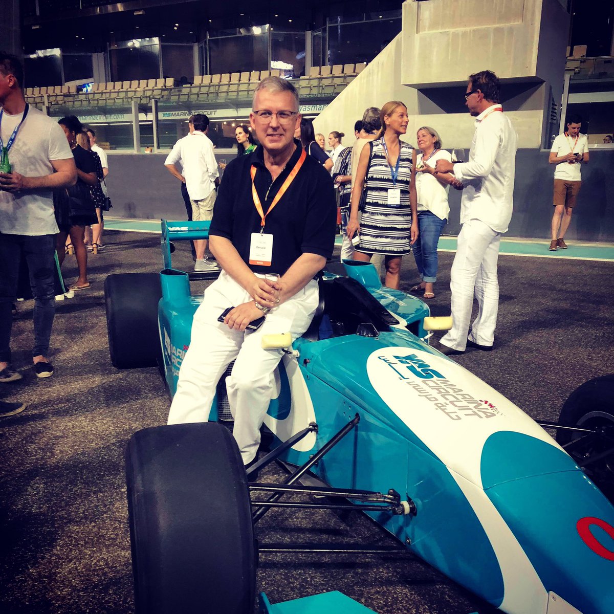 LUXCOM's tweet image. @LUXCOM CEO’s @glampaert sitting on a F3 on the #Formula1 racetrack @ymcofficial Yas Marina Circuit during a #vip private event by @mi_forums in Abu Dhabi