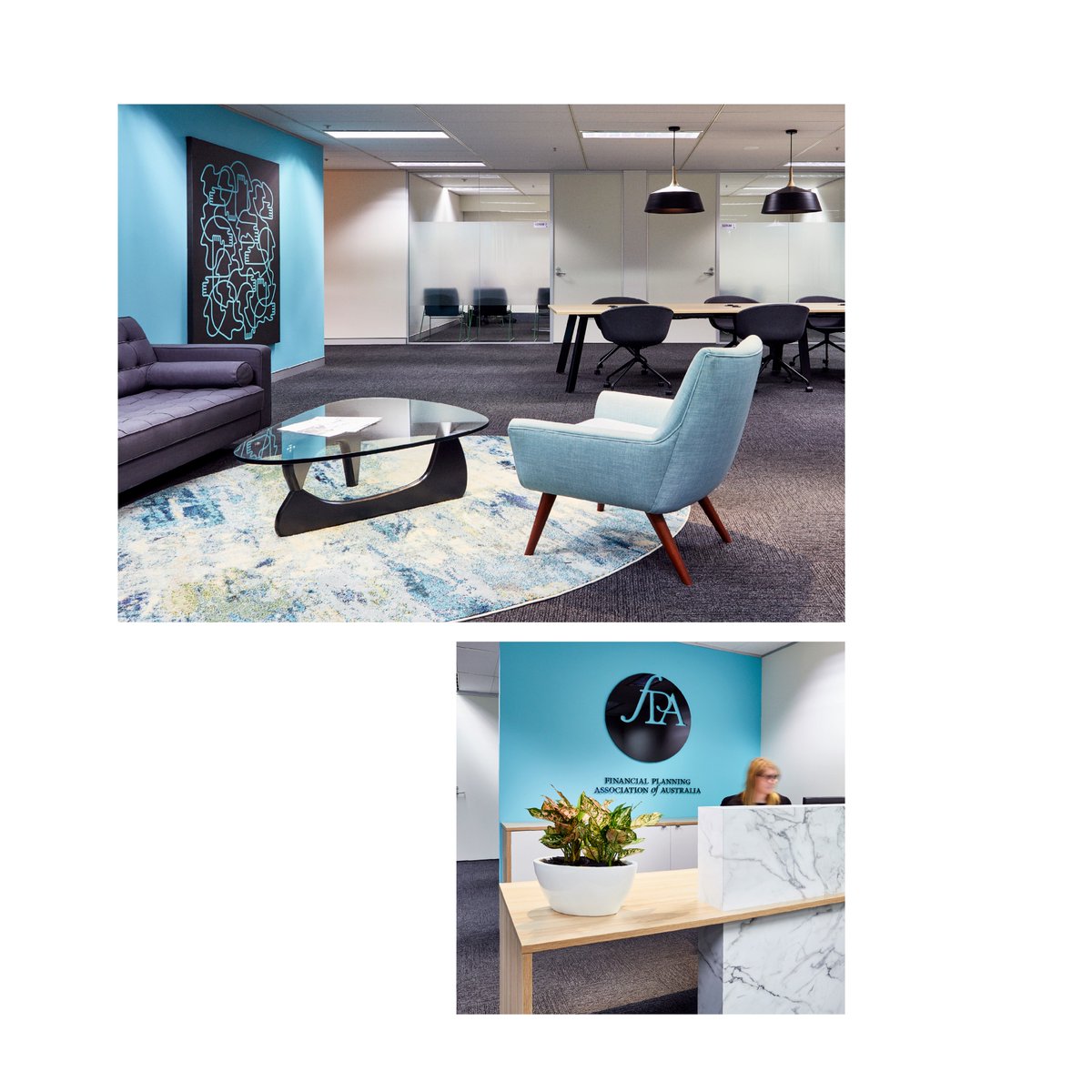Sheldon_CI's tweet image. Warm and welcoming zones in this office fitout #sheldoncommercialinteriors #officefitout #officedesign #designandconstruct #designandbuild