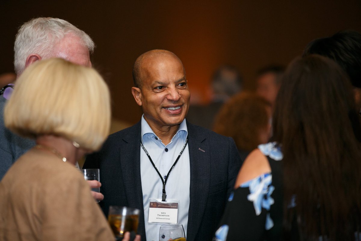 MFinancialGroup's tweet photo. "Innovation, for M, is not a choice; it's about being intentional."
On stage now at #2018MM: M President and CEO, Wes Thompson, talks disruption, client experience, and the future of our industry.
Photo: @LILAPHOTO https://t.co/OW1QcG9ruh