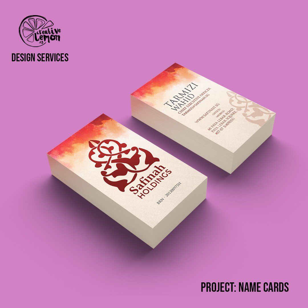 creativelemonsg's tweet photo. #CLportfolio: @safinahinstitute Name Card

A great journey working with the team and learning about @safinahinstitute . We wish them all the best in their efforts in educating and contributing back to the community! 👍🏻

#creativelemonsg #namecard https://t.co/g3R4QmQvfg