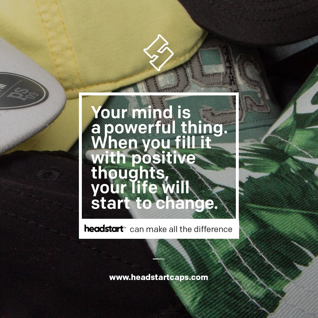 headstartcaps's tweet photo. #HeadStartCaps "A HeadStart™ can make all the difference" #MotivationalMonday ---- sales@headstartcaps.com https://t.co/k9phIeJ8JY