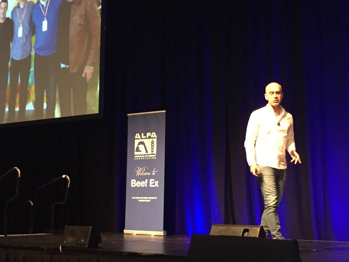 shangoodwinbeef's tweet image. Former Facebook exec Stephen Scheeler opens #beefex2018 in Brisbane ⁦@AustFeedlots⁩