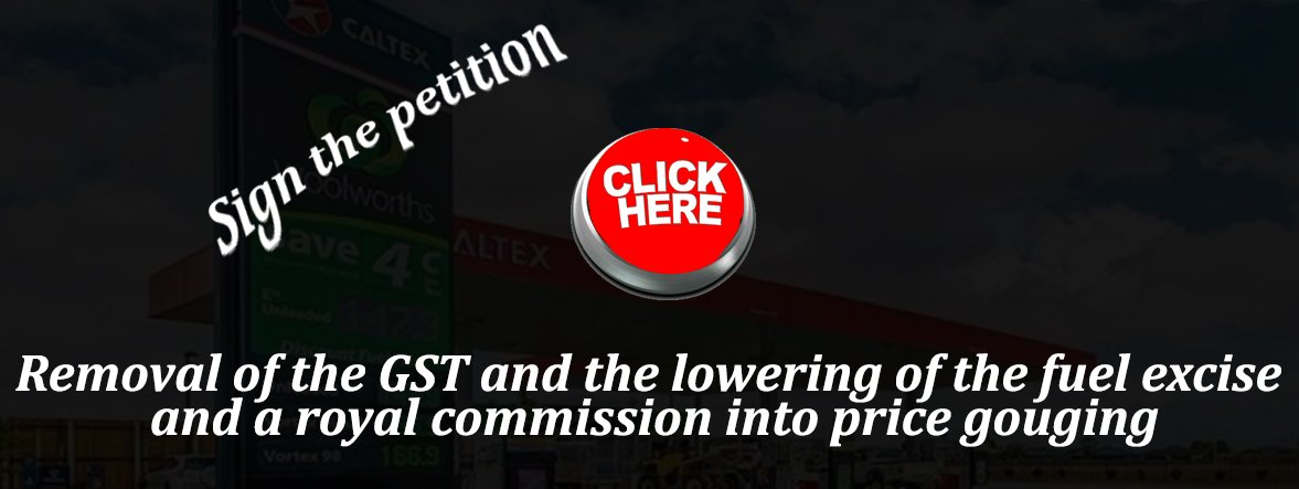 fuel_strike's tweet photo. @auspol @coles @woolworths @KevinRuddExPM @billshortenmp @ScottMorrisonMP @BP_plc 

Here is the Ipetition !
This is not the offical petition .. the offical petition will take quite some time to be approved , not being reviewed until the 17th!

https://t.co/NFPpXo8KMc https://t.co/8RuGaDzdLo