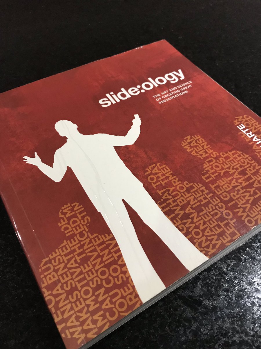 ratalie's tweet photo. “Old” book, valid insights. Great read #slideology @nancyduarte https://t.co/1hypUn6uNS