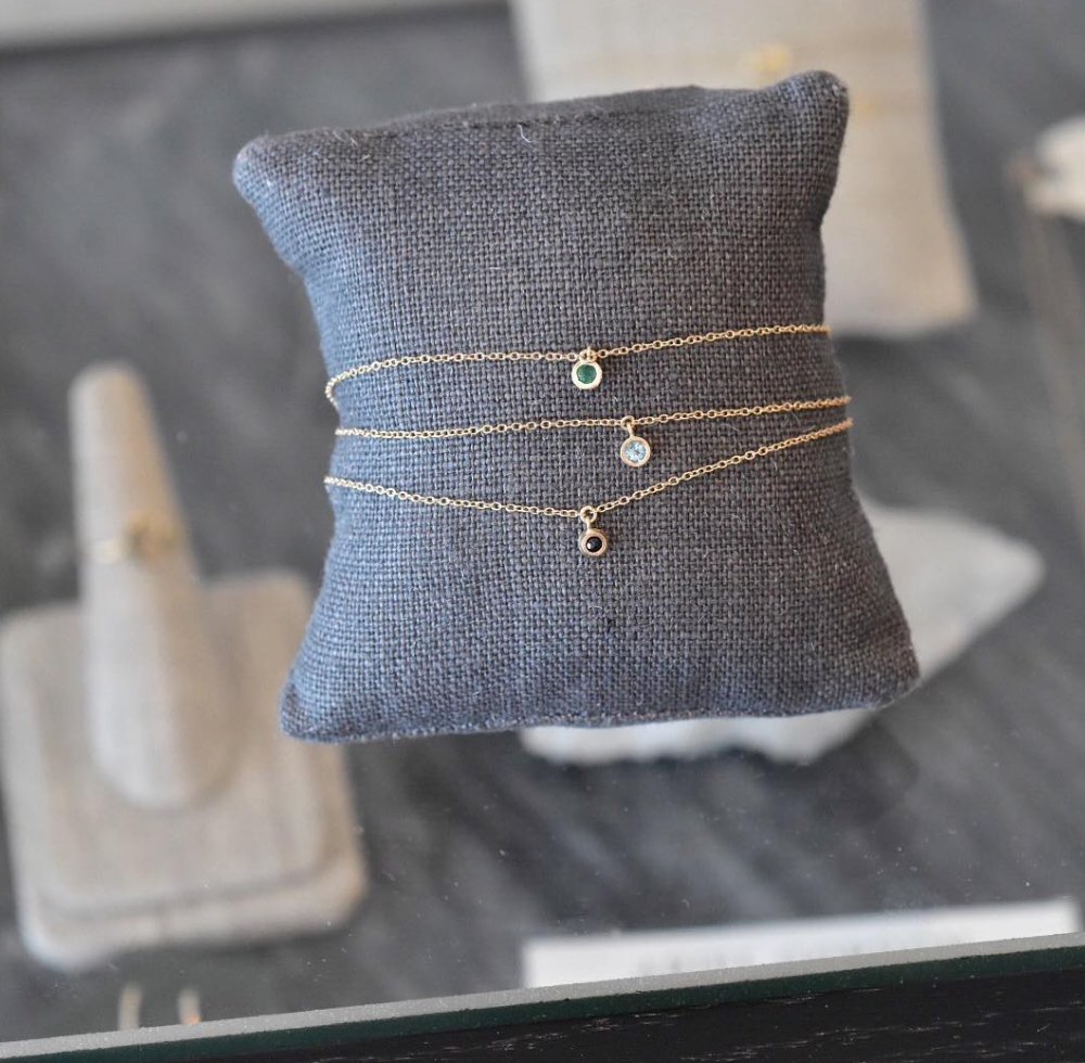 agjewelry's tweet image. Solitaire beauties, making a case for delicate layers #agjeveryday