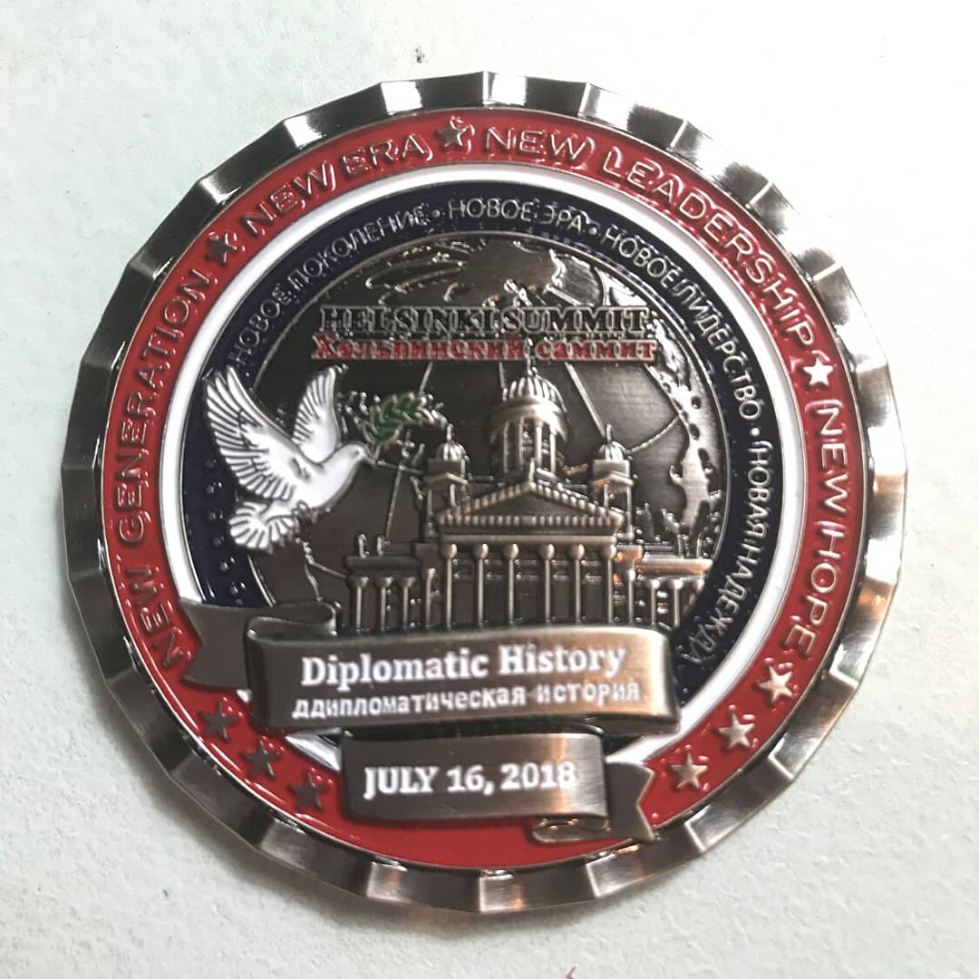 TrubeckTruth's tweet photo. @whitehousegift #TrumpPutin #helsinkisummit #summitcoin https://t.co/L2tPi67oGA