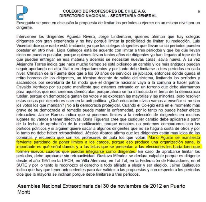 otarola_moya's tweet photo. Los inicios de este Congreso estatutario están en Pto Montt 2012. Acá la  Opinion de  la conducción actual  respecto a la necesidad del #Articulo13 
Por la coherencia con nuestra democracia que va mas allá de un liderazgo
ESTE 9 de octubre  #Pregunta5 #Resolucion15 #VotoA https://t.co/LeNuvD4CtE