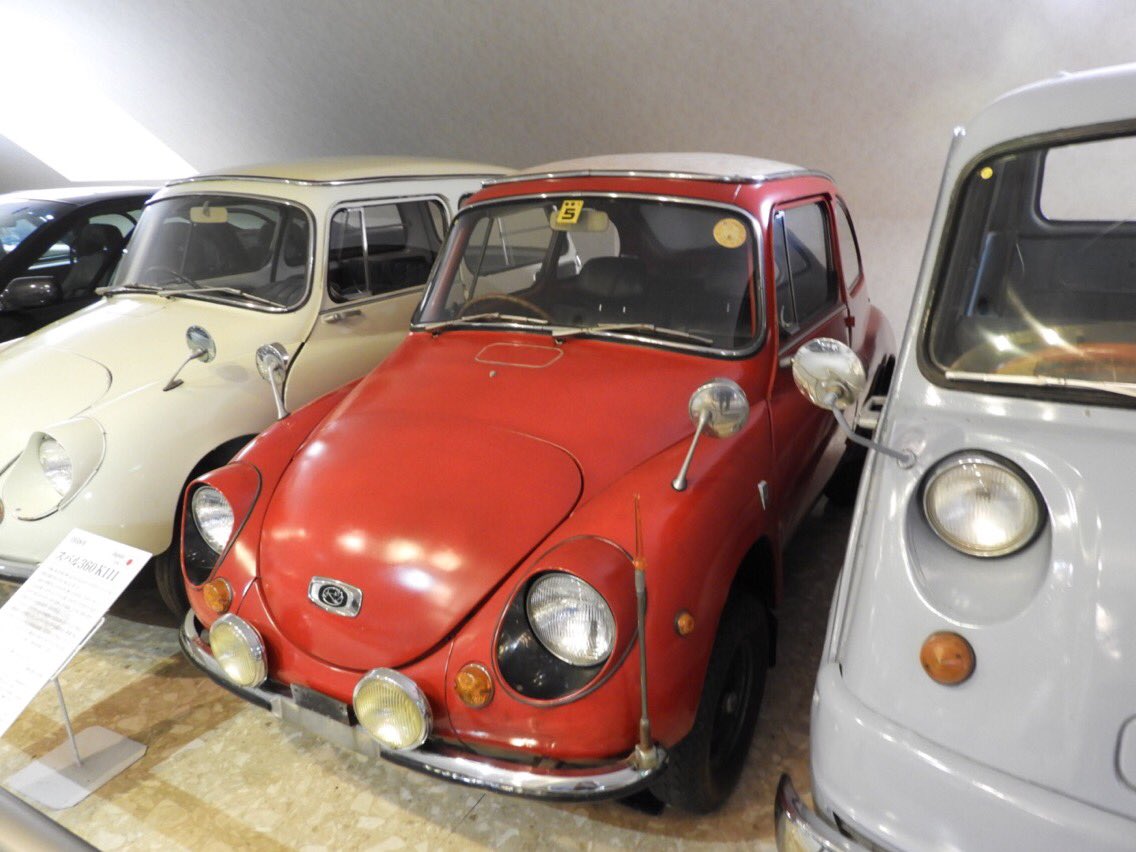ゆるーくクルマと楽しもう Byハマックス Twitterissa 日本自動車博物館シリーズ もう一台 赤のスバル360 赤だとなおさら てんとう虫感が 日本自動車博物館 スバル360 Subaru360 てんとう虫 レトロカー 石川県 小松市