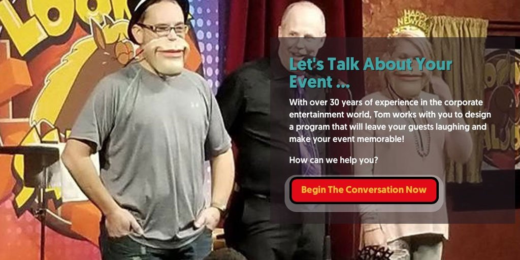 TomCrowl's tweet photo. Looking to rock your #attendees with personalized highly targeted #CorporateEntertainment? We work with #eventplanners #eventprofs to create client focused #Clean #Comedy for #corporateevents #MPI #PCMA #ILEA - https://t.co/83HWzfPCYi https://t.co/dwbWCBoO6S