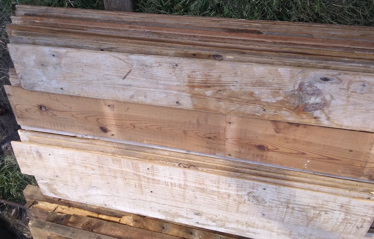 NailSalvage's tweet photo. Naily face yellow pine shiplap.
Very nice material, good color. 7 inch yellow pine shiplap. Naily face due to an oak floor that was installed above this subfloor. Denailed and trimmed.
#MacombIL #yellowpine #pine #shiplap #reclaimedwood #reclaimed #salvage #vintage https://t.co/9g4dNVW72x