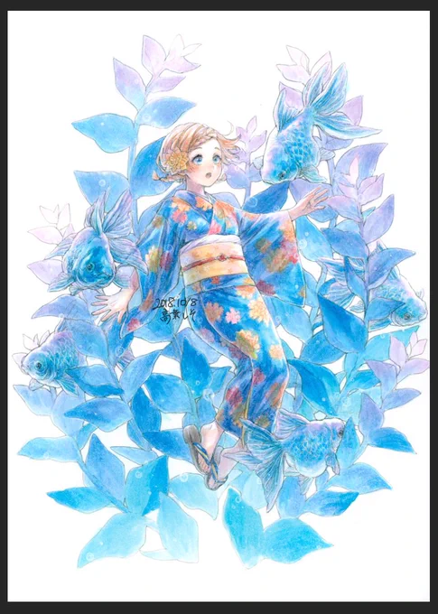ラフとアナログ完成版 
