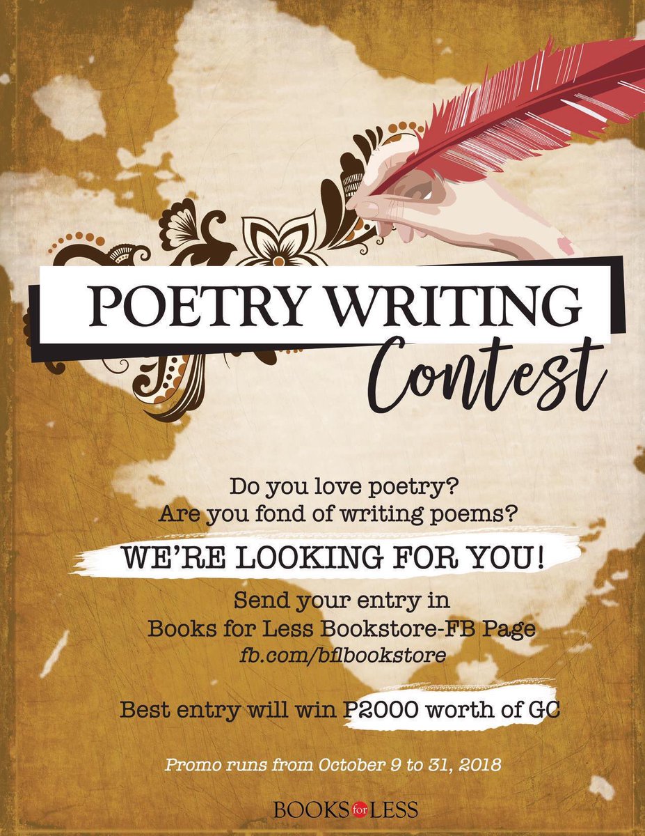 booksforlessph's tweet photo. Roses are red 🌹 
Violets are blue 💙
You like poems and can write one?
Then WE WANT YOU!!! 

#NationalPoetryMonth https://t.co/6AtzHFzAHv