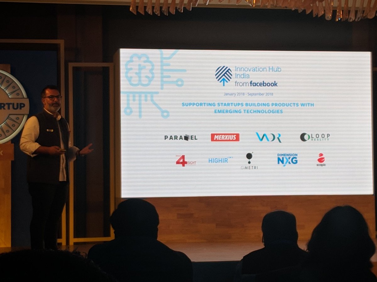 nikhilchawla's tweet photo. .@Satyajeet talks about how #FBIndiaStartupDay Awards are divided into 3 categories - Programs, Places and Partnerships. He also talks about @facebook #CodeForNextBillion #InnovationHubIndia #SheLeadsTech https://t.co/tanyEHWhm7