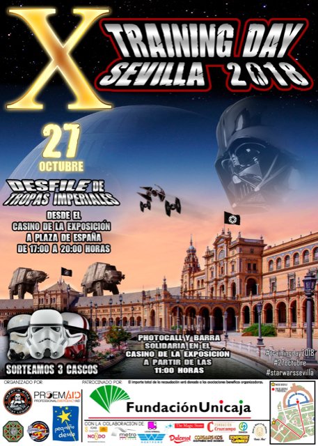 bomberosayudan's tweet photo. Que la Fuerza acompañe a los compas de @proemaid el 27 de #octubre en el #DesfileBenéfico de @legion501 en #Sevilla #FelizMartes #XTrainingDay #27Octubre https://t.co/pUr1WQjUuo