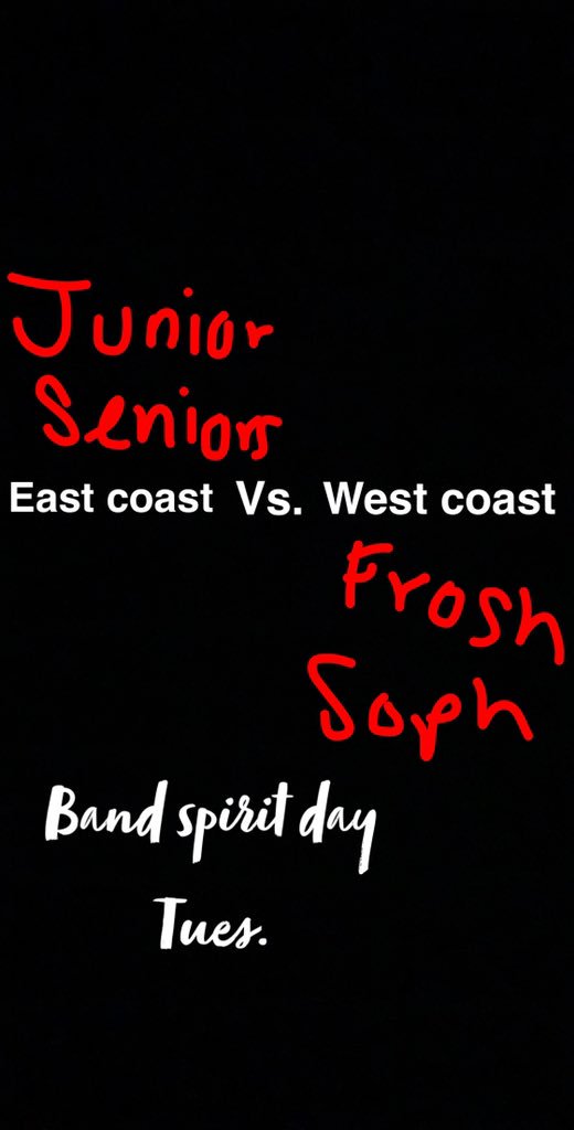 hhs_Bleadership's tweet photo. Show your Band Spirit tomorrow!!! https://t.co/PPpinu7oLd