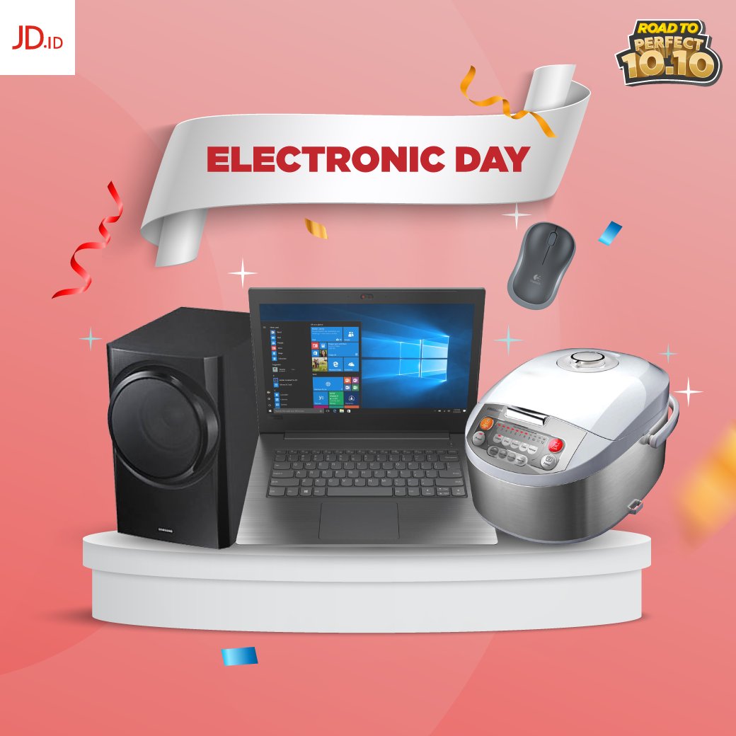 JDid's tweet photo. Upgrade kebutuhan Elektronik kamu hari ini dan dapatkan harga spesial-nya dengan Promo Electronic Day hanya di https://t.co/zwrZJkI3Rk! Yuk cek sekarang https://t.co/YKmkwGRcY7
#jdid #electronicday #DijaminOri https://t.co/NkhnyVKcQi