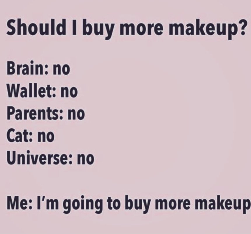 bhcosmetics's tweet photo. More, more, more!😀 #MakeupMeme https://t.co/a6mxgc6hyl
