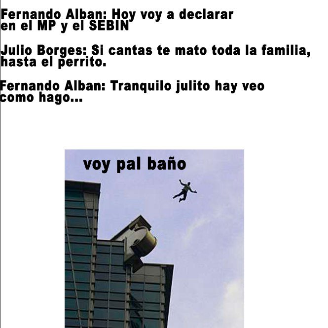 aran_22q's tweet photo. Por que se suicidó? Cual era el interes de Borges ... Pues sencillo Fernando Alban iva a cantar como pavarotti en los tribunales 
Bello Monte
Sebin de Plaza Venezuela https://t.co/kvovORFZxm