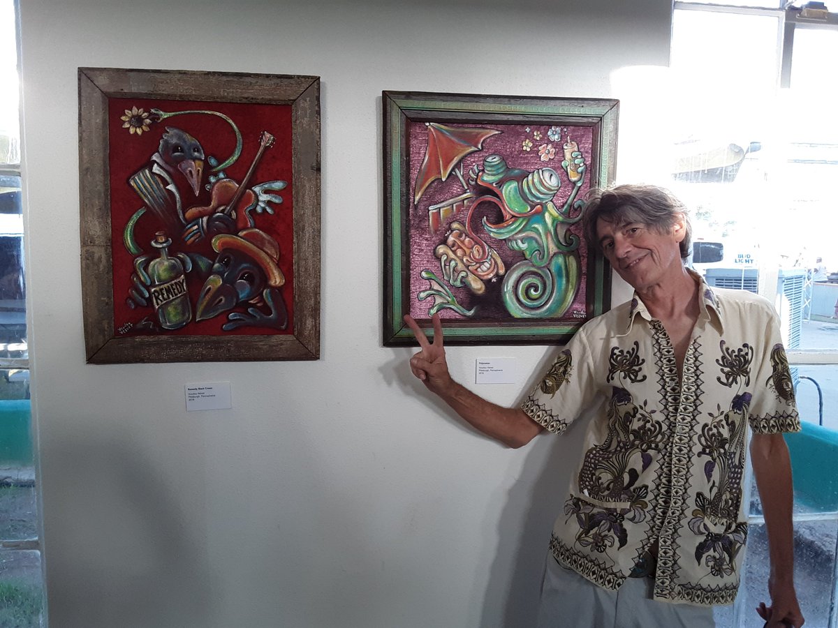 VoodooVelvet's tweet photo. From the #ArizonaStateFair, Comes a #Velveteria photo share!
#VoodooVelvet #Art #VelvetPaintings #PopSurreal #BlackCrowes &amp; #PolynesianStyle https://t.co/xpTUJbIttJ