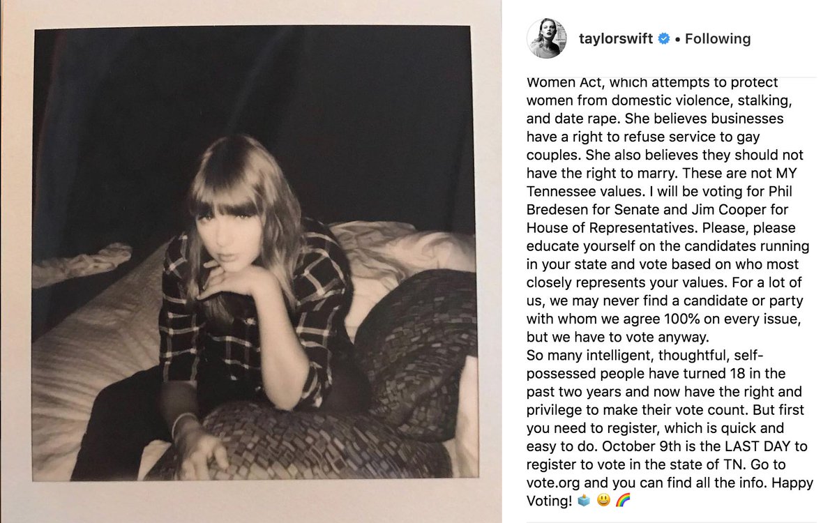Sometimes you can shake it off, other times you have to speak up. Sending you so much love and respect, @TaylorSwift13.