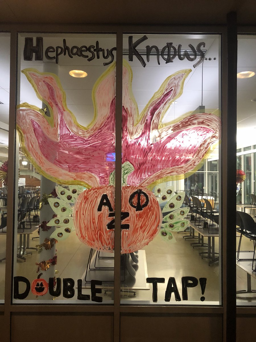 AZPuiu's tweet photo. Sophomores take over homecoming window painting for the “Peacock Pride Ignited... It’s Lit!” theme. https://t.co/GZkyyOxfPK