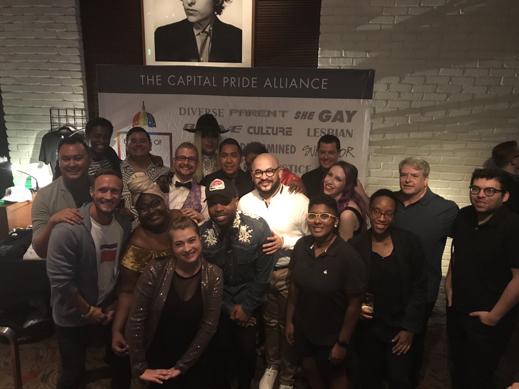 CapitalPrideDC's tweet photo. #mitn2018 part of our marketing team getting the first selfie of course🙄 #elementsofus @RealTayChaTLC #transvisibility #lgbtiqa All the performers https://t.co/cxVrMWyVYp