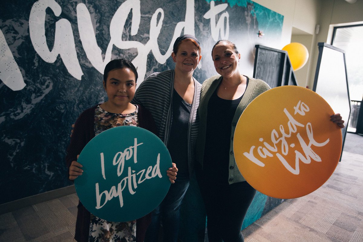 cotmatoneighty's tweet photo. Last weekend we celebrated Katelyn, Kylie and Sara and their decision to be baptized! Thanks for letting us be apart of such an important decision and thanks to our volunteers for making it so special! #oneightyfamily #nextsteps #raisedtolife Church on the Move https://t.co/XQK3gxcw9w
