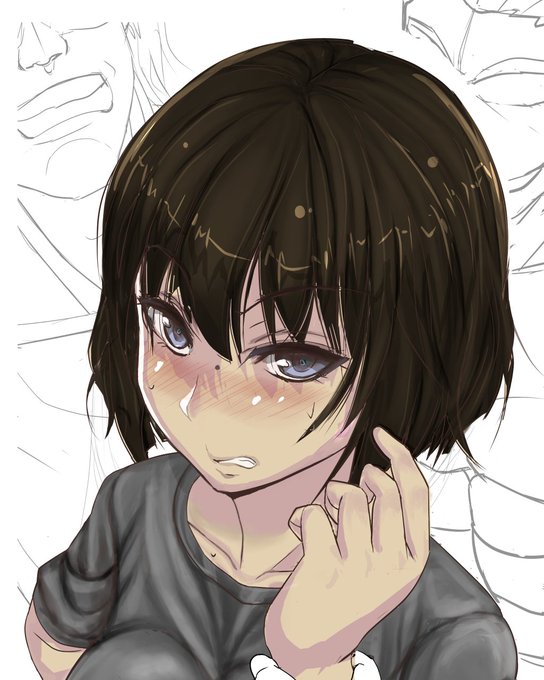 シャツに苦戦中だゾ 