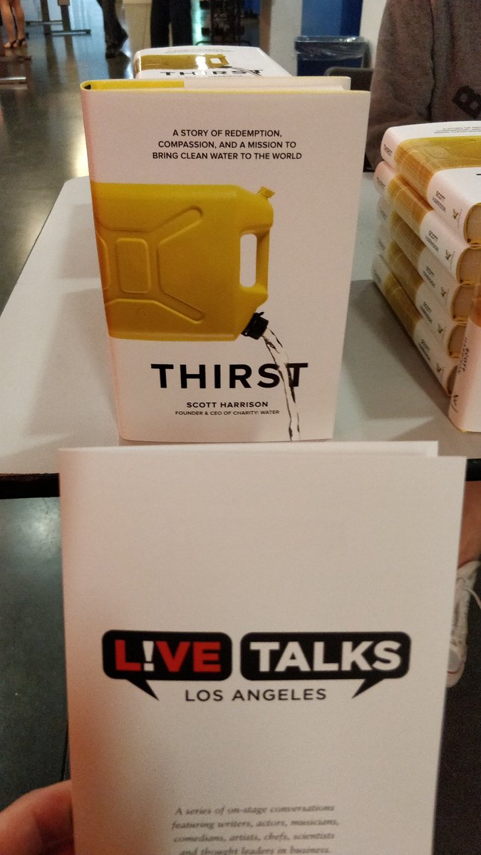 TheRoryRoss's tweet image. Excited to see @scottharrison at @LiveTalksLA ! #CharityWater #CreatingReality
