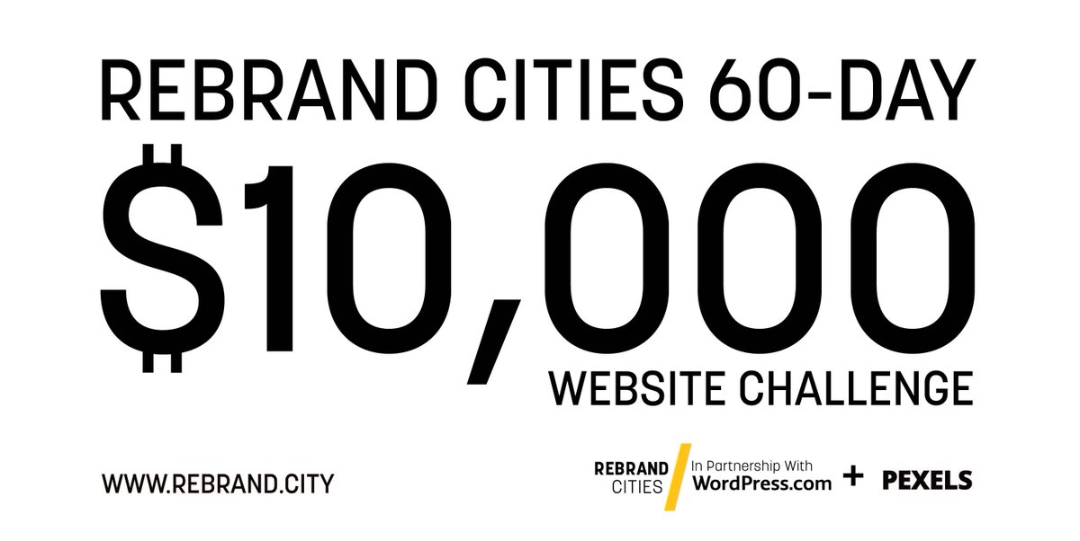 ShawnLeeStudios's tweet photo. Announcing the 60-Day @RebrandCities - $10,000 Website Challenge starts 10/08. Developers signup to help a local business build a @wordpressdotcom website and a chance to win $10K. For More Info: https://t.co/BjyVxHI1kF #SmallBusiness #WebsiteChallenge #TenThousandDollars https://t.co/wAbAQU8gcB