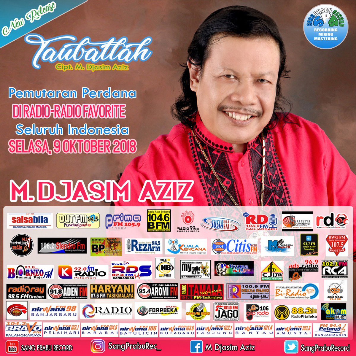 ProFMPurwakarta's tweet photo. #pemutaranserentak
#M_DJASIM_AZIZ - #TAUBATLAH
#SPRRECORD
Cc @sangpraburecord @RimmoDj @mdjabarsquad https://t.co/ptTsDjynjk