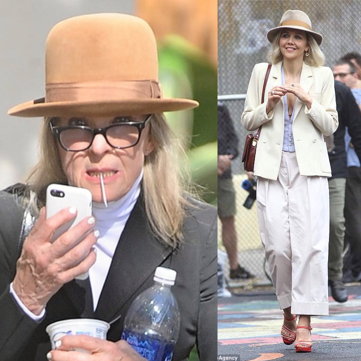 DebzSuckz's tweet photo. @mgyllenhaal vs @Diane_Keaton who’s who #theduece https://t.co/LU8bipziz9