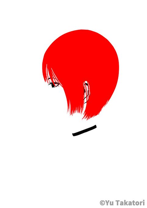 【ショートヘア】#ネックレス #イラスト #ショートボブ #チョーカー #ショートヘア #横顔 