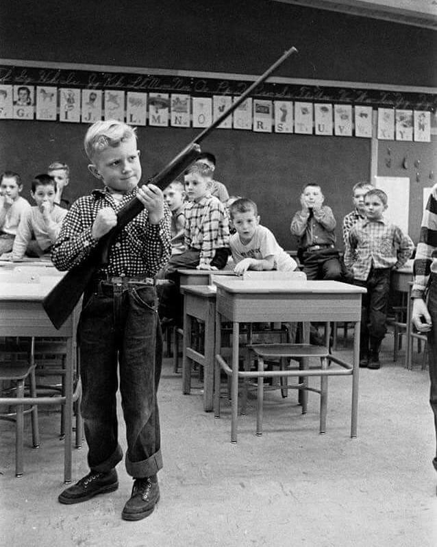 BubNames's tweet image. Gun Safety Instruction, Indiana, 1956 .. #history #viralnetics #Indiana #guns #kids
