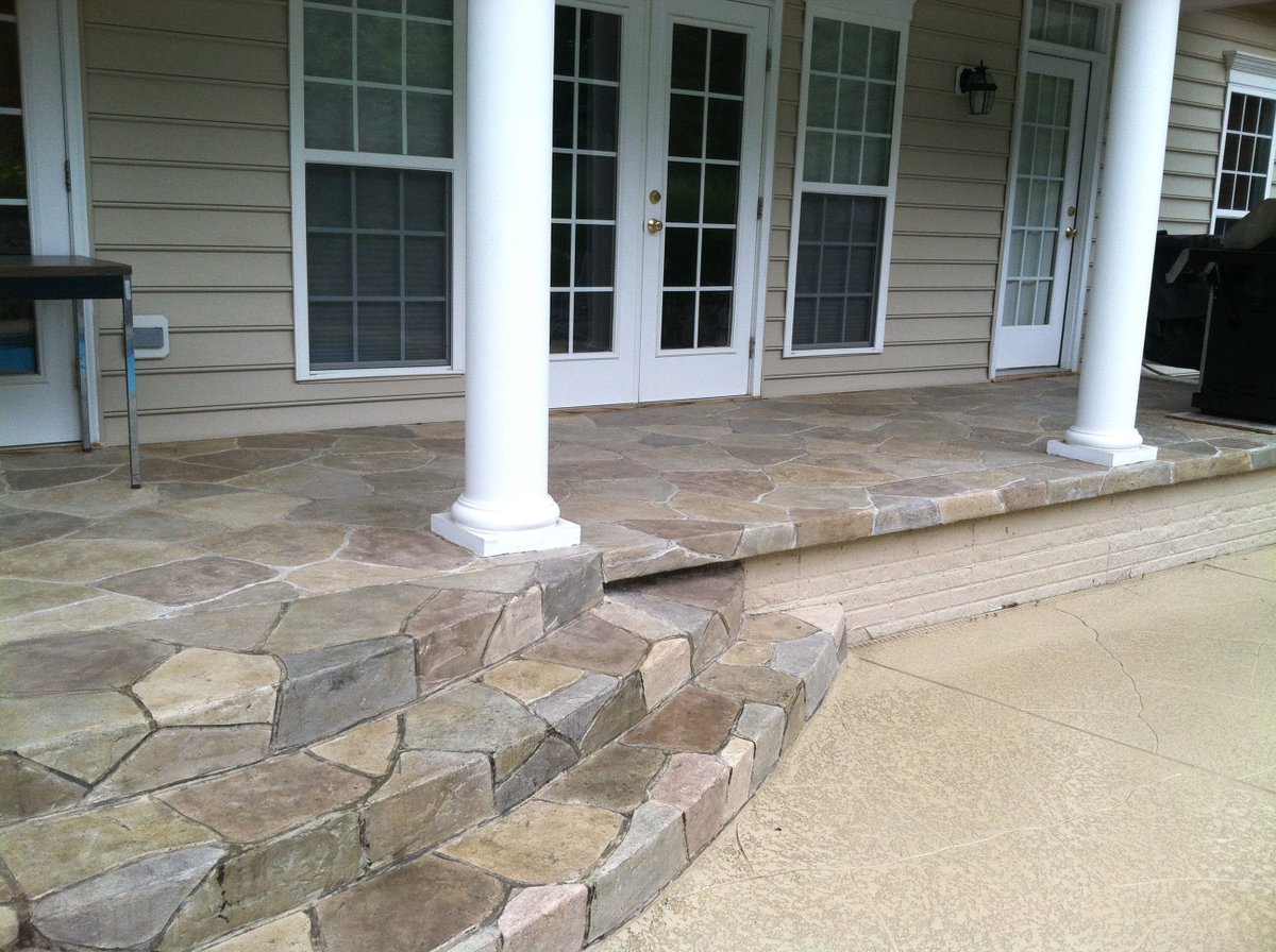 Turn old, boring patios to heavenly outdoor living spaces with  stamped concrete overlays. It gives appeal and makes the patio more slip-resistant and valuable. Interested? CALL (636) 256-6733 now! FREE Estimate!